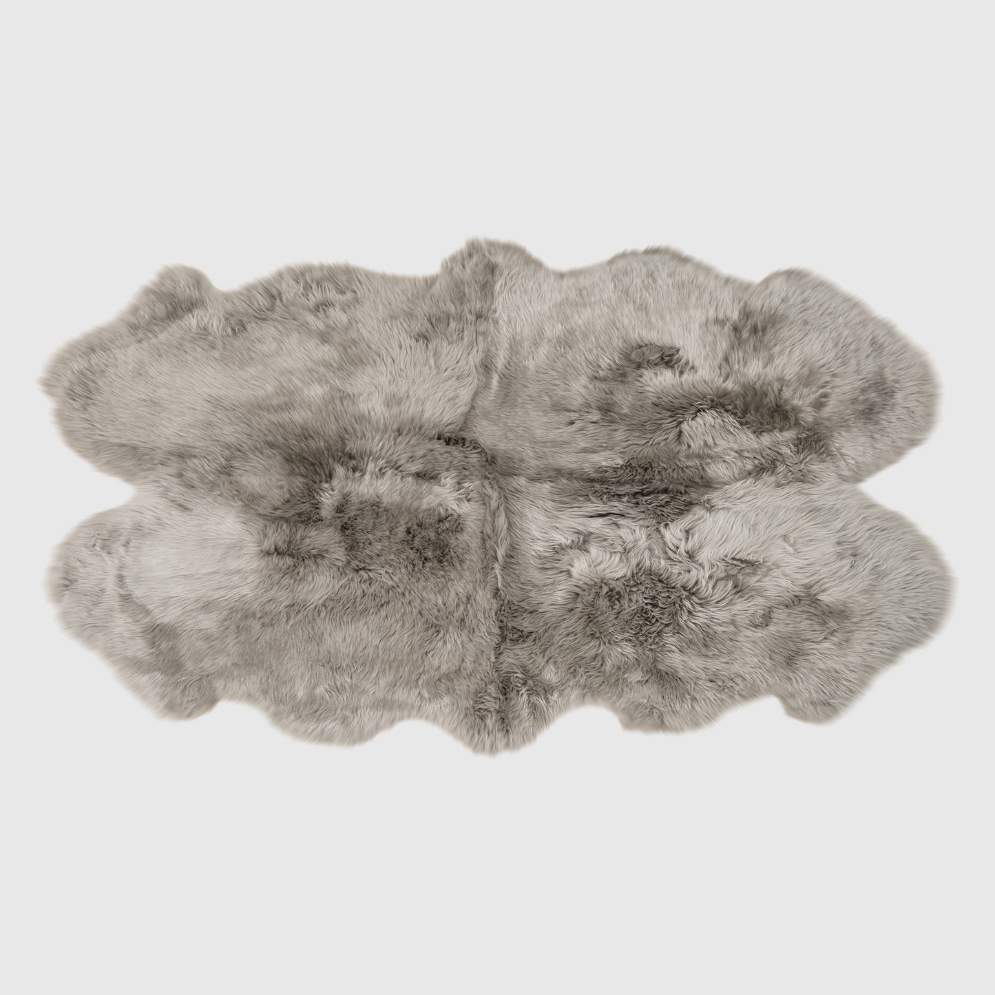 The Mood Charlie Sheepskin Quarto Pelt Rug, Mushroom