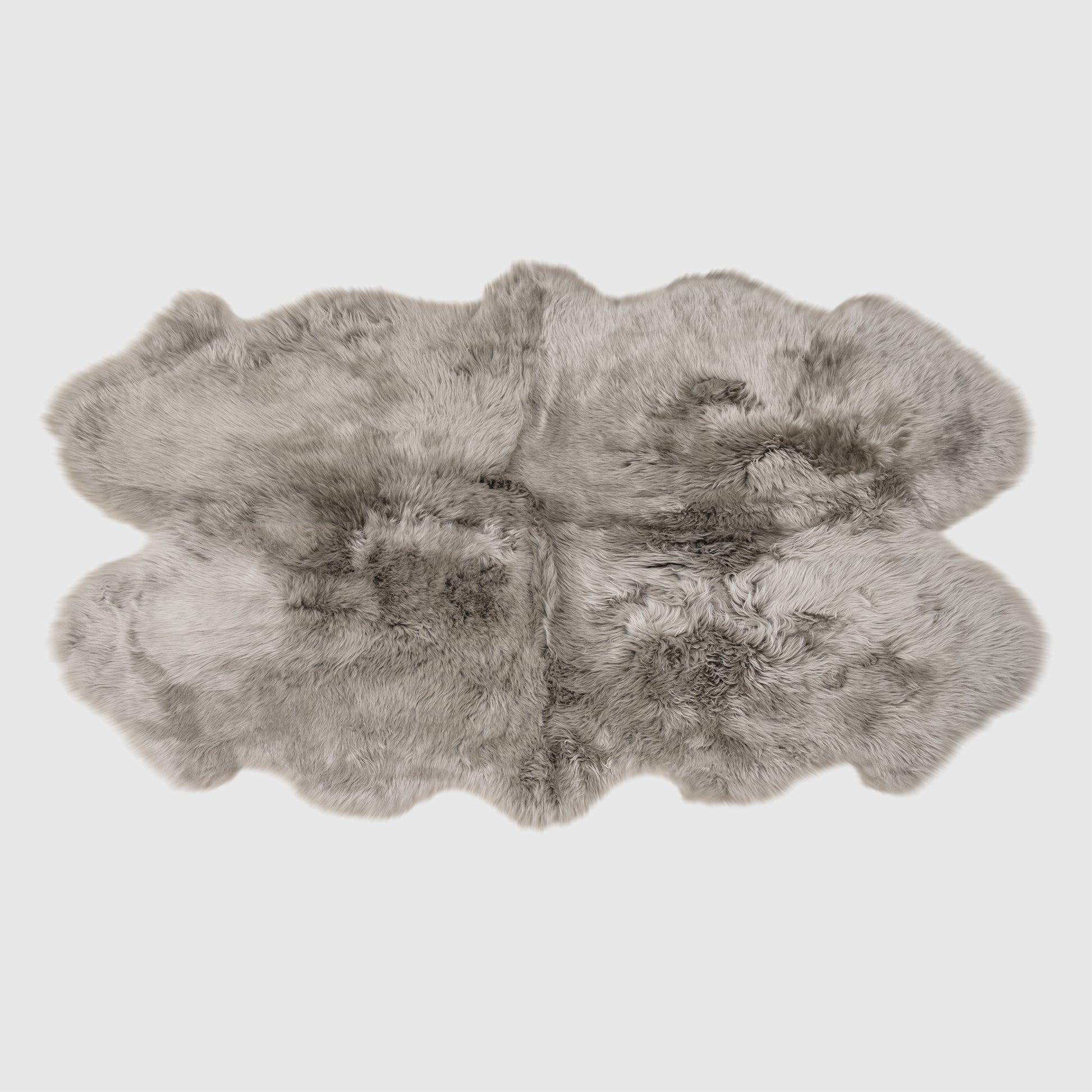 The Mood Charlie Sheepskin Quarto Pelt Rug, Mushroom