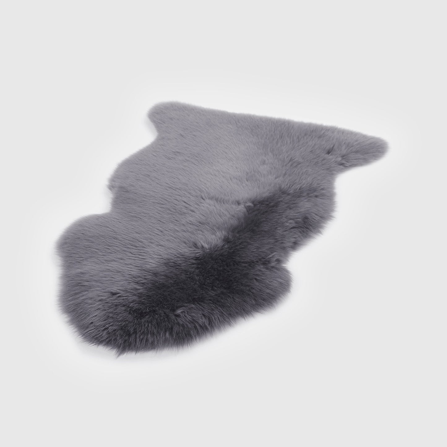 The Mood Charlie Sheepskin Single Pelt Rug, Charcoal Gray