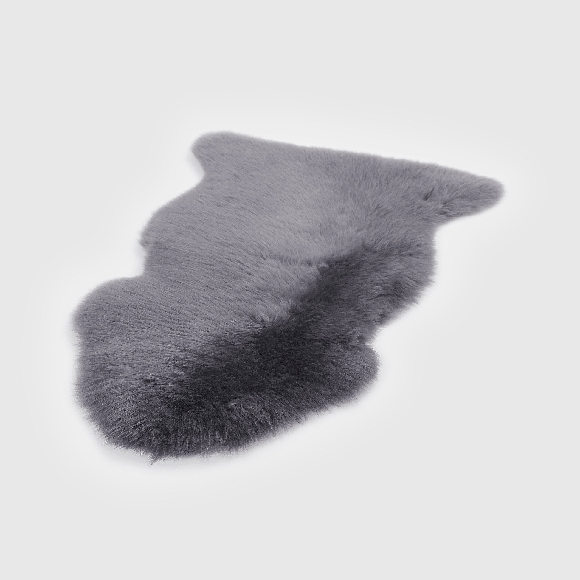 The Mood Charlie Sheepskin Single Pelt Rug, Charcoal Gray