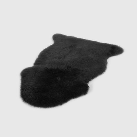 The Mood Charlie Sheepskin Single Pelt Rug, Black