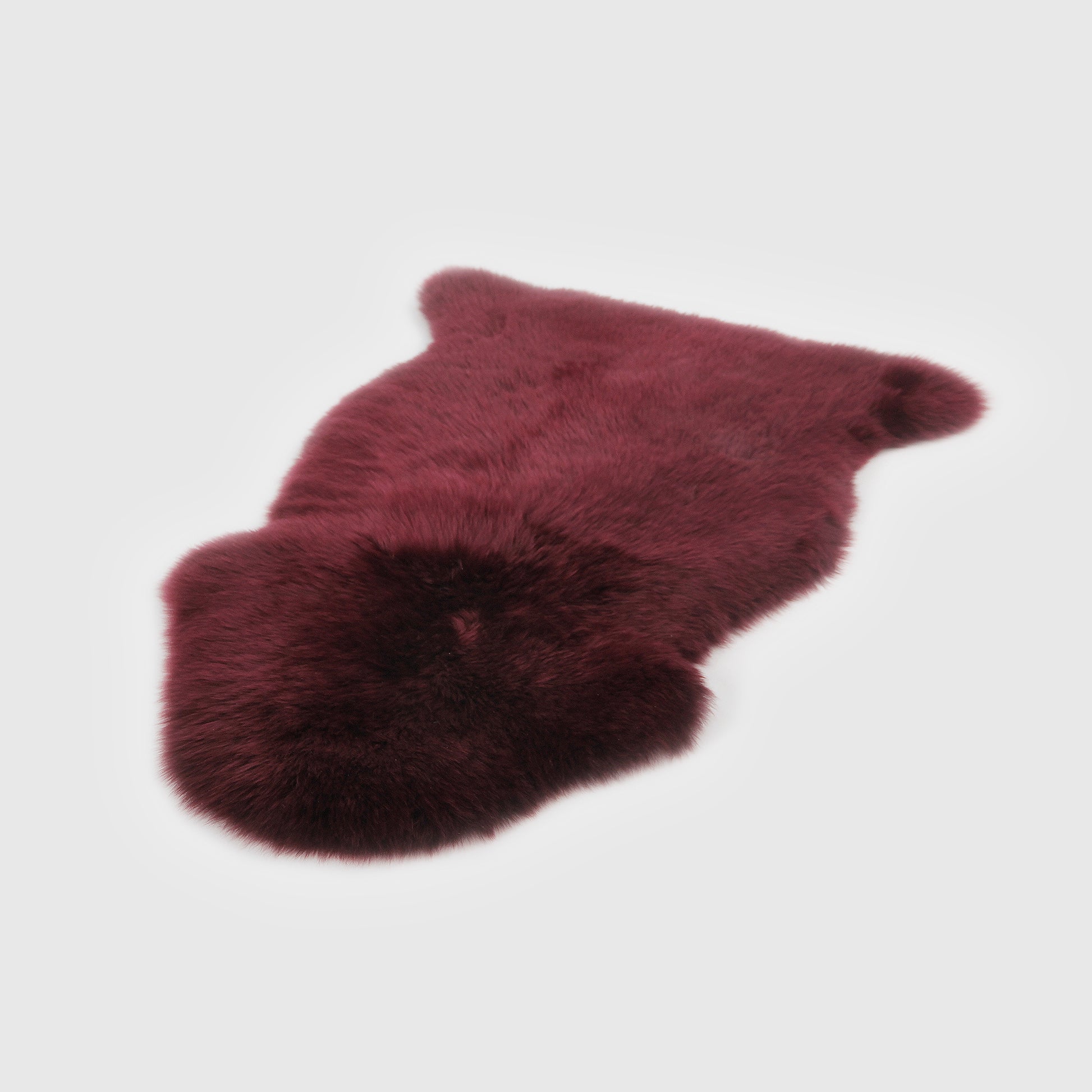The Mood Charlie Sheepskin Single Pelt Rug, Burgundy