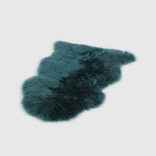 The Mood Charlie Sheepskin Single Pelt Rug, Atlantic Deep